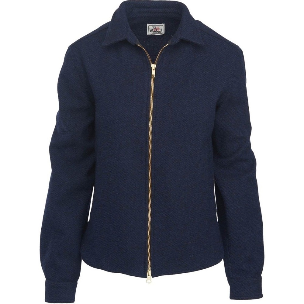 NEW Alaskan Navy Blue Shirt Zip Front Jacket